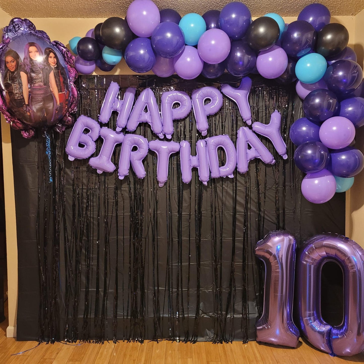 Purple Birthday Balloon Number 12, 40 Inch Big Foil Mylar Number 1 And 2 Balloons With Purple Confetti Latex Helium Balloons For