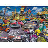 The Jigsaw Puzzle Factory Classic Cars Motel, Bar & Drive Inn Puzzle Games for Adults and Kids Ages 12 and Up, Made in the USA, 