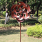 360 Degrees Metal Swivel Classical Wind Spinner Willow Leaves For Patio Lawn Outdoor Yard Lawn Garden