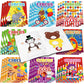 Faccito 24 Pcs Mini Circus Coloring Books Bulk Circus Painting Book Small Color Drawing Booklets DIY Drawing Activity Book Circu
