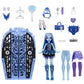 Monster High Skulltimate Secrets Doll Set - Abbey Bominable with Dress-Up Closet & 19+ Surprises, Multicolor, One Size, Model HXH87