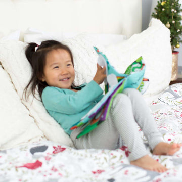 Melissa & Doug Soft Activity Baby Book - Peekaboo Lift The Flap, 8.75x7.75", Fabric, Blue & White, Model 9208