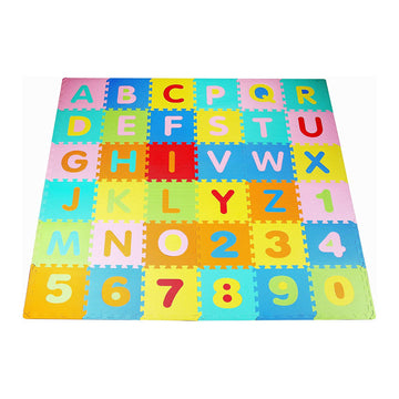 BalanceFrom Kid's Puzzle Exercise Play Mat with EVA Foam Interlocking Tiles  Alphabet (36 Tiles)