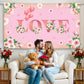 KatchOn, Pink Love Valentines Day Backdrop - XtraLarge, 72x44 Inch | Valentines Backdrops for Photography | Valentines Day Banne