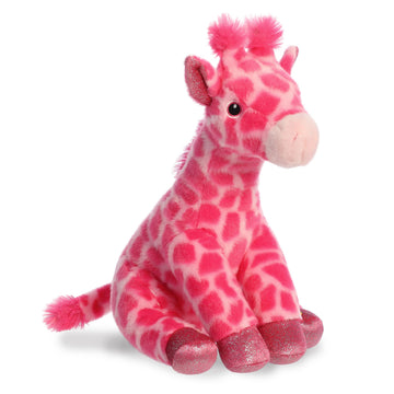 Aurora Adventurous Destination Nation Giraffe Stuffed Animal - Global Exploration - Learning Fun - Pink 12 Inches