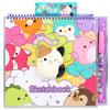 Original Squishmallows Sketchbook, Over 20 Stationery Supplies, Features Squishmallows Scrapbook Stickers, Cam The Cat Fidget Toy, Drawing Paper, Great Kids Craft, Coloring Books For Kids Ages 4-8