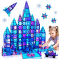 NVHH Magnetic Tiles Kids Toys for 3 4 5 6 7 8+ Year Old Boys Girls 3D Castle Princess Magnetic Building Blocks Educational Toddl