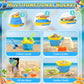 Beach Sand Toys for Kids with Collapsible Bucket and Mesh Bag, Toddlers Filter Sand Scooper Mesh Shovel Cover for Collecting She