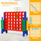 Arlime Giant 4 In A Row Connect Game, 47'' Jumbo 4-To-Score Toy Set W/Quick-Release Lever, Build-In Ring, Jumbo Sized For Kids &