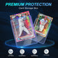 200 Card Sleeves Top Loaders for Cards 3X4 Baseball Card Protectors enhanced Toploaders for Cards Hard Plastic Card Holder for Trading Sports Football Game Cards (100 Hard Sleeves+100 Penny Sleeves)