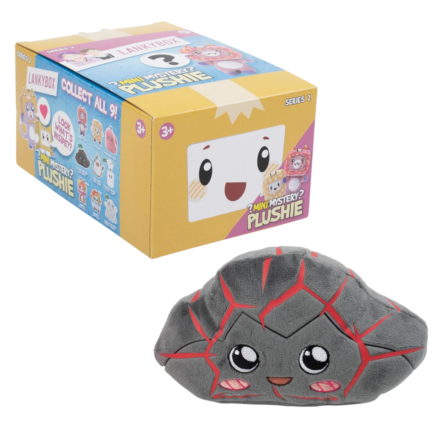 Lankybox Mini Mystery Plush, Series 2-2 Pack, Unique Collectible Blind Box Mini Plush, Officially Licensed Lankybox Merch