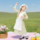 Lingway Toys Girls Pioneer Costume,Floral Colonial Prairie Dress for Girls with Apron and Bonnet 10-12