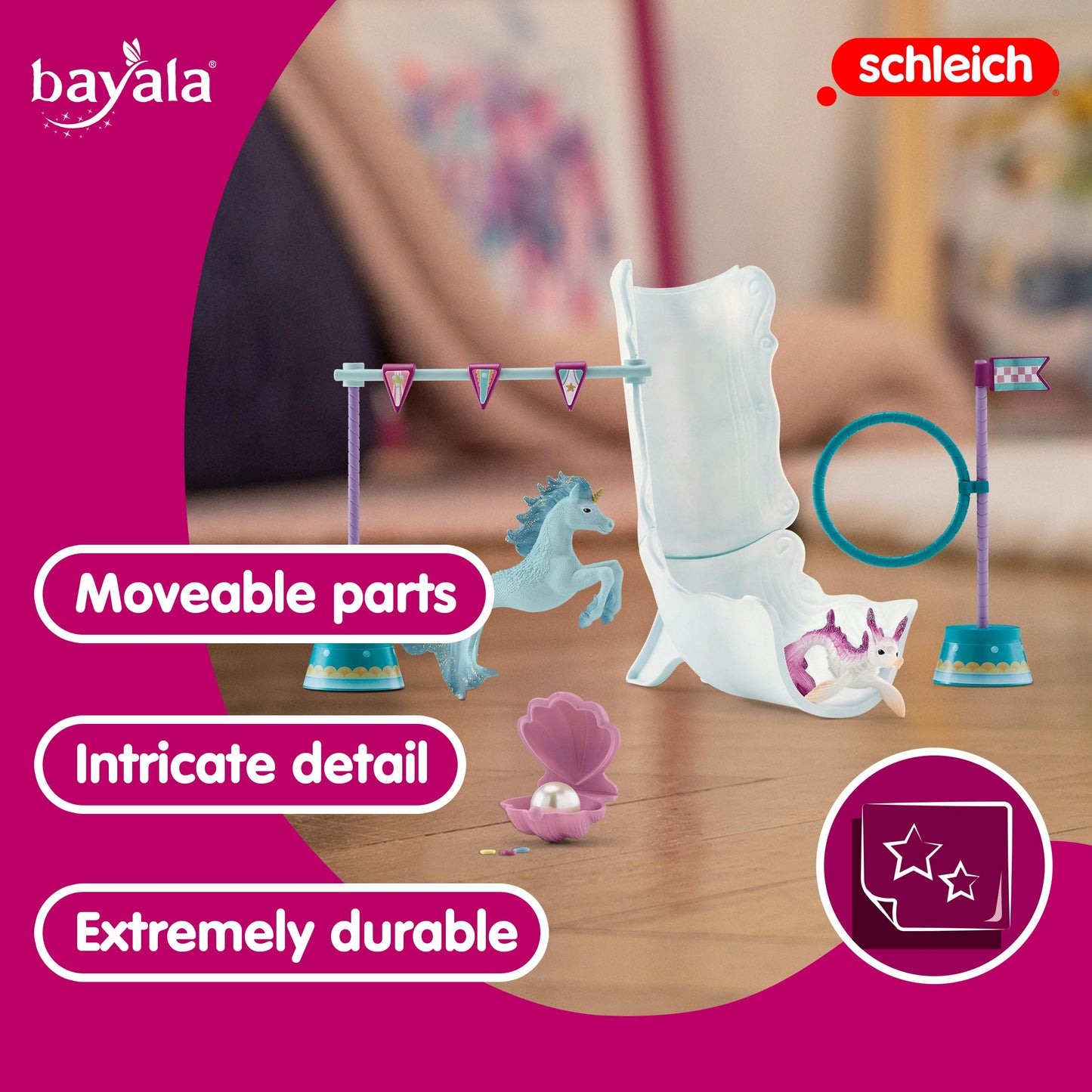Schleich Bayala, Unicorn Gifts For Girls And Boys, Magical Underwater Tournament 18-Piece Set With Mermaid Animal Toys, Ages 5+