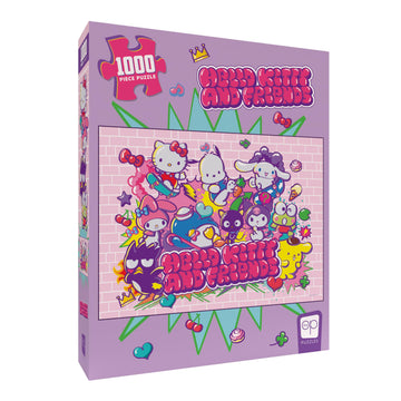 Hello Kitty And Friends “Tokyo Skate” 1,000 Piece Jigsaw Puzzle | Collectible Puzzle Artwork Featuring Hello Kitty, Pochacco, Keroppi & More | Officially-Licensed Sanrio Puzzle & Merchandise