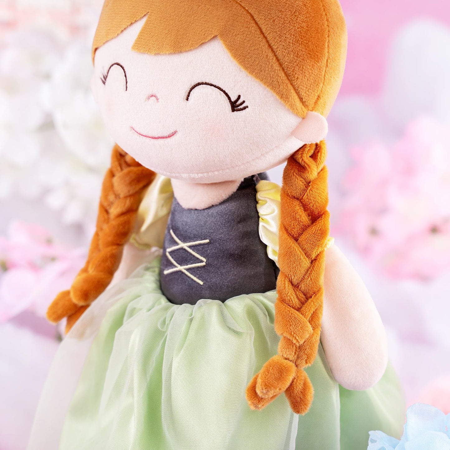 Gloveleya Dolls Princess Girls Toy First Baby Girl Gifts Soft Plush Manor Princess Doll Anne Green 16''