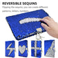 Vipbuy Magic Reversible Sequin Notebook Diary Lined Travel Journal With Lock And Key For Kids Girls, Size A5 (8.5” X 5.5”), 78 Sheets (Blue To Silver)