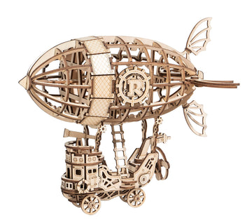 Rolife 3D Wooden Puzzle Airship For Kids, Wooden Airship Model For Adults Model Building Kit, Educational Brain Teaser For Adults To Build, For Kids Ages 8-10 (Airship/7.1In*5In*6.5In)
