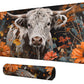 Cow And Flower For Mtg & Tcg Playmat Mouse Pad,Bfdhgqzc 24'' X 14'' Game Mat For Mtg/Rpg/Ccg Trading Card Game Playmats Table Ma