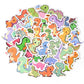 Aowplc 100 Pcs Cute Dinosaur Stickers Pack | Vinyl Stickers For Kids & Toddlers | Dinosaur Party Favors Crafts And Rewards