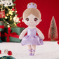 Gloveleya Baby Girl Gifts Dolls Soft Plush Toy Ballet Girl Doll Pale Purple 14 Inches With Gift Box