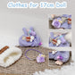 Clothes for 17cm Doll  Cute Outfit Set for 17cm Dolls  Adorable Dress-Up Accessories for (Pink Bottle)