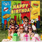 7X5Ft Superhero Theme Backdrop For Children Boys Super Heros Comic Skyline Happy Birthday Party Supplies Decoration Baby Shower