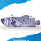 Real Planet Sea Life Plush - Arowana Realistic Soft Plush Stuffed Fish, Sealife Tropical Fish Animal Plush For Boys & Girls, (Arowana, 13') (13' Long)