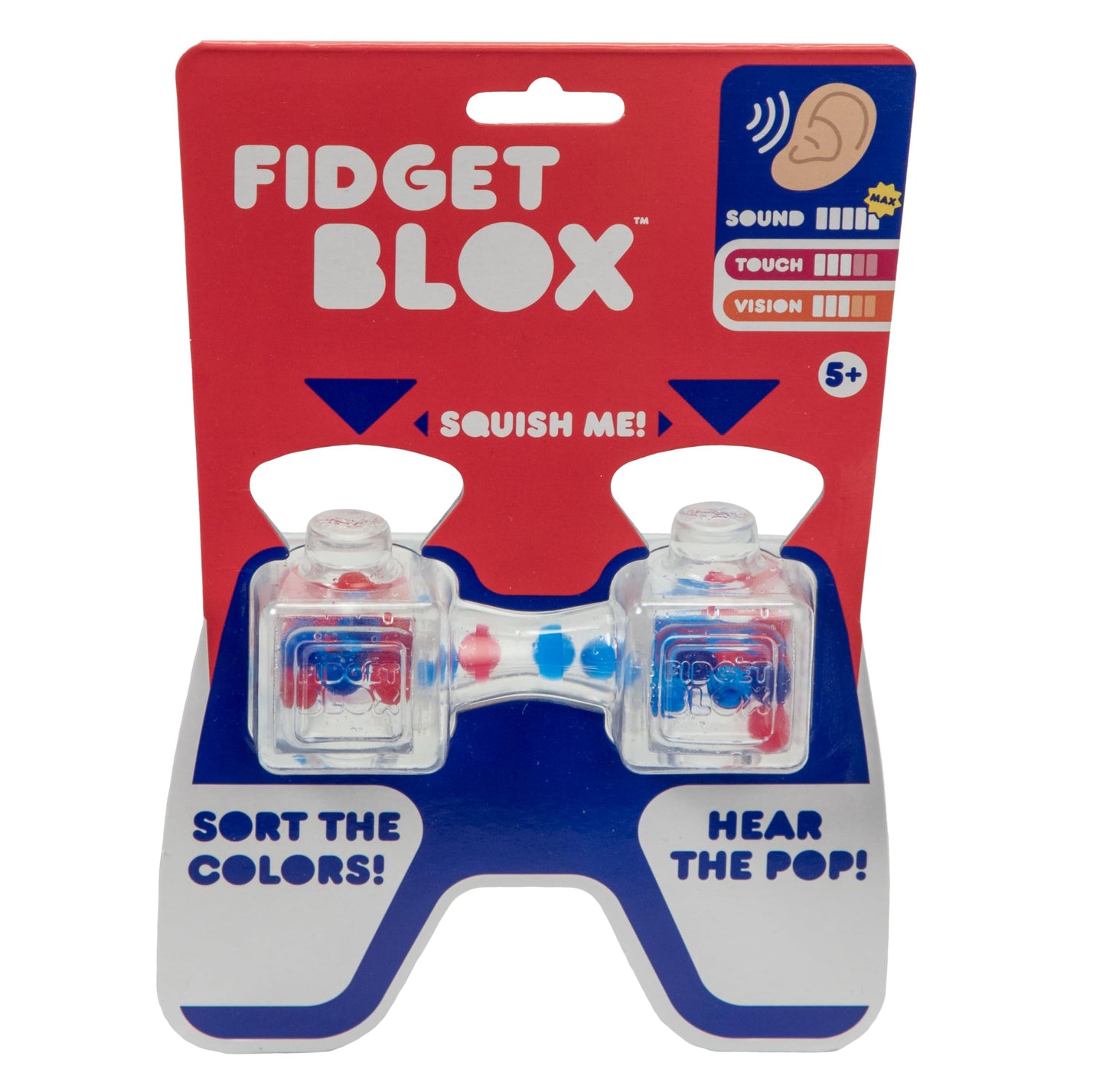 Goliath Fidget Blox Sound | Red & Blue Poppers | Sensory Fidget Toys | from The Makers of Jelly Blox | Safe & Reliable | Ages 5+