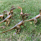 Gemini&Genius Compsognathus Dinosaur Toy For Kids, Realistic Dinosaur Action Figure Toy With Moveable Jaw, Cake Topper, Gift Or Display For Kids