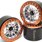 Txxrcss 200G Super Heavy Duty Rc 2.2 Beadlock Wheels 1/10 Crawler Upgrade Rc Wheel 4Pcs Rims Hub For Axial Scx10 Trx4M (Silver O