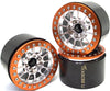 Txxrcss 200G Super Heavy Duty Rc 2.2 Beadlock Wheels 1/10 Crawler Upgrade Rc Wheel 4Pcs Rims Hub For Axial Scx10 Trx4M (Silver O