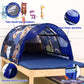 Crawlbo Kids Bed Tent Twin Beds -Zoos Wonder Play Tents Boys Girls Ventilated Indoor Play Tent Children Promotes Independent Pla