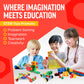 Brickyard Building Blocks Stem Toys - Educational Building Toys For Kids Ages 4-8 With 101 Pieces, Tools, Design Guide And Toy S