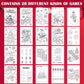 Cholemy 100 Pcs Christmas Coloring Book, Xmas Mini Coloring Books Holiday Small Coloring Books Party Favors Christmas Party Supp