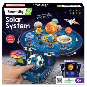 Smartivity Diy Solar System Kit | Gear-Driven Working Model Of Planets | Birthday Gift For Boys & Girls 8-14 Yearsi Build, Rotat