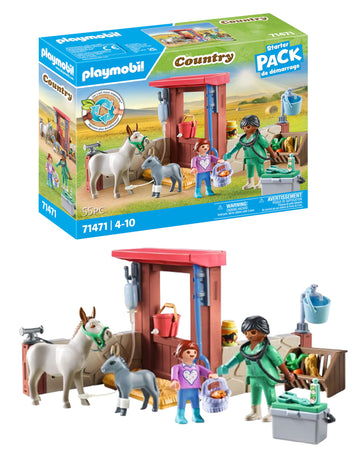 Playmobil Country 71471 Veterinary Use In Donkeys Toy For Children From 4 Years