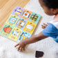 Melissa & Doug Wooden Activity Board with Magnets, Multi-color, Model 474, 1 EA