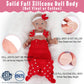 Vollence 12 Inch Full Silicone Baby Dolls Realisitc, Not Vinyl Dolls, Lifelike Reborn Silicone Dolls Realistic Full Silicone Bab