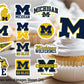 Michigan Party Supplies (42 Pieces) U Of M Party Decorations For Graduation, Football Tailgating, Birthday U Of M Party With Mic