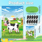 Eaezerav Pin The Tail On The Cow Game With 50 Pcs Tails Large Cow Games Poster For Kids Farm Birthday Party Supplies