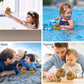 DolliBu Metallic Gold Duck Bath Buddy Squirter - Floating Gold Duck Rubber Bath Toy  Fun Water Squirting Bath Time Play for Toddlers  Animal Toy for Bathtub  Beach  and Pool for Girls and Boys