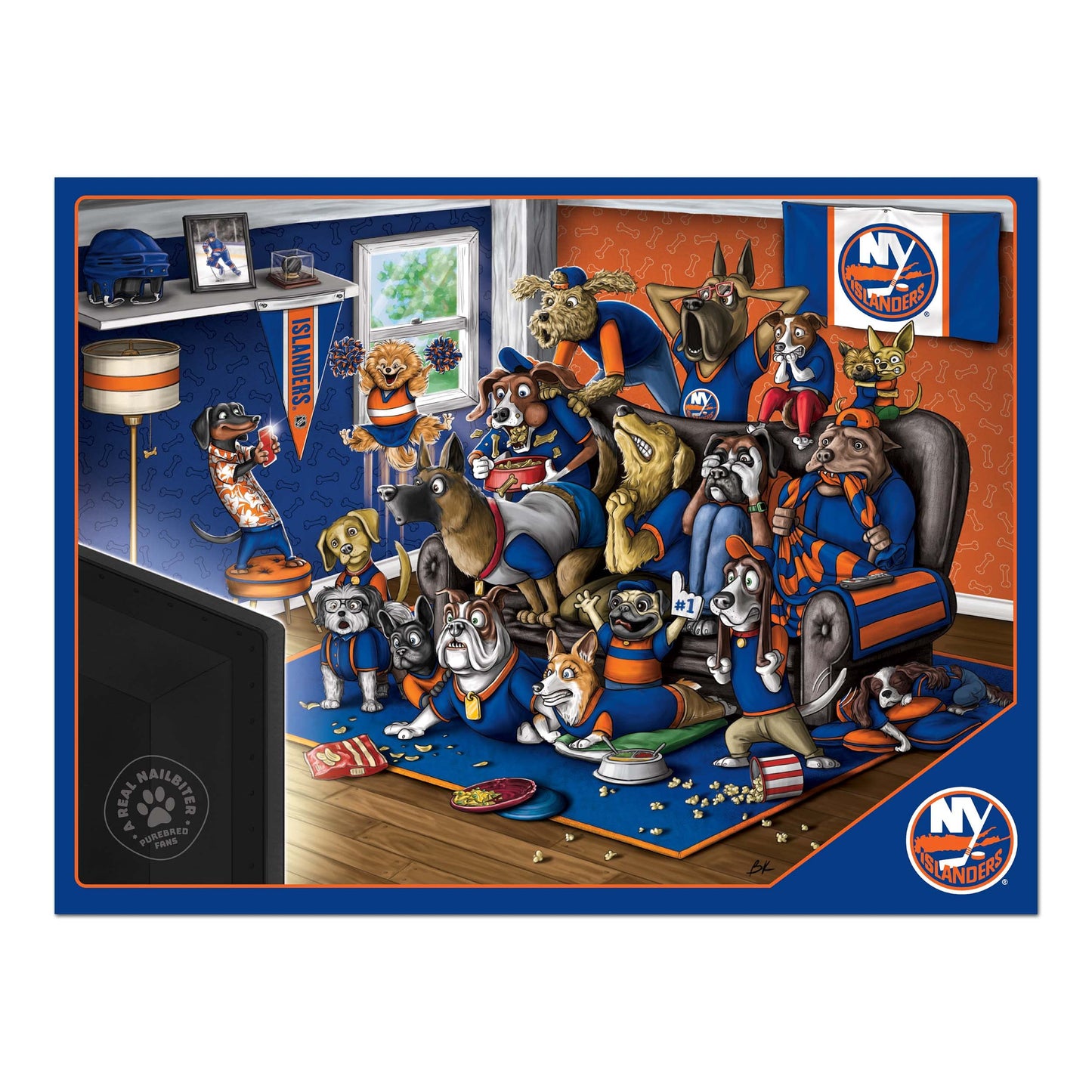 YouTheFan NHL New York Islanders 500 Piece Puzzle - Team Colors, Cardboard, Model 2502649