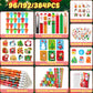 BenLouis Christmas School Stationery Set Party Favors Xmas Classroom Gift Prizes Bulk for Students Kids Holiday Stockings Pinata