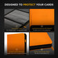 Card Guardian - 9 Pocket enhanced Binder with Zipper for 360 Cards Trading Card Games TCG (Orange) Perfect Card Binder for Yugioh Cards MTG Binder Sports Card Binder