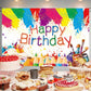 Yilzo Art Painting Backdrop - Happy Birthday Banner, 70.8 x 47.2 Inch, Graffiti Photography Background for Artist Theme Party