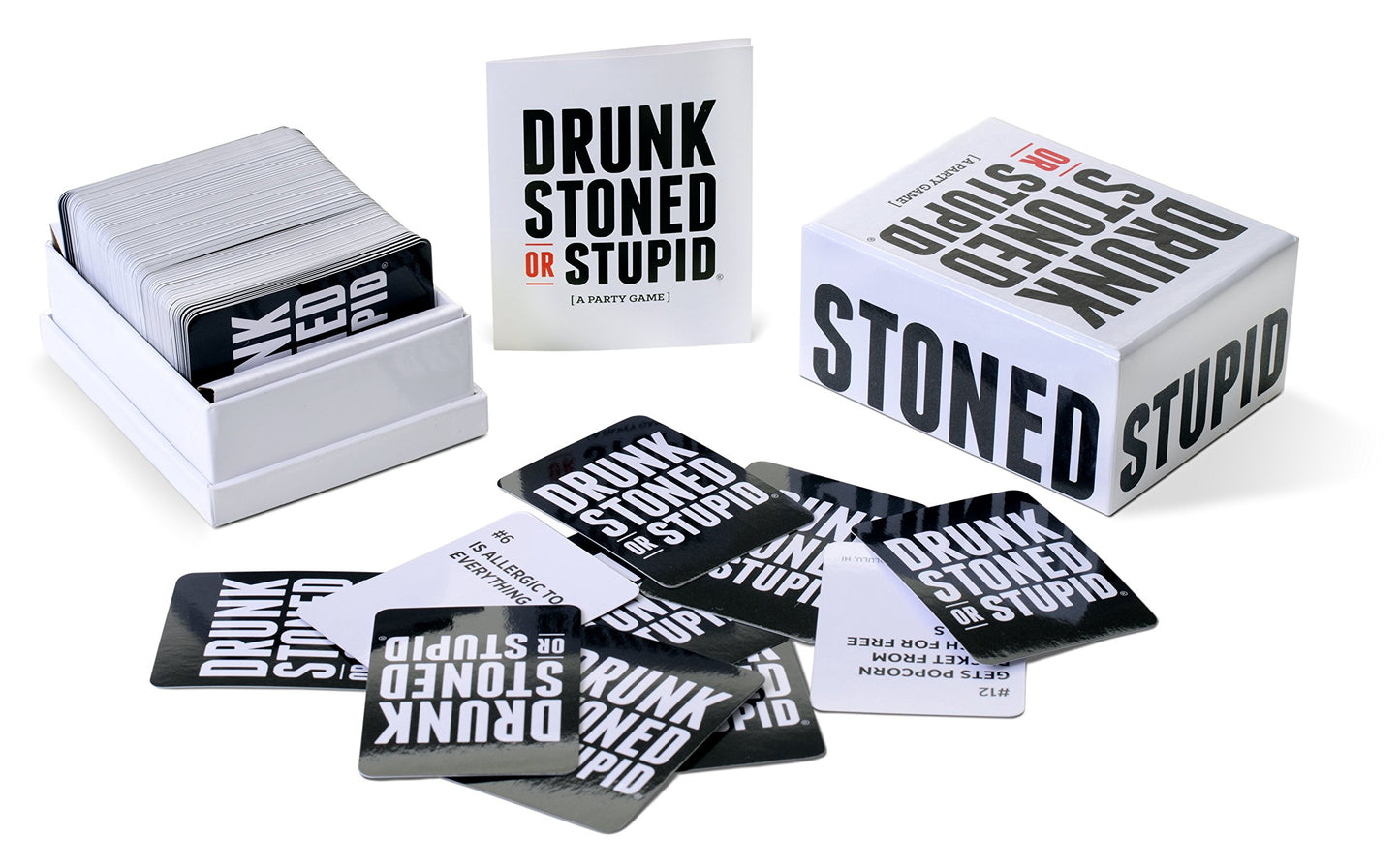 DSS Games Drunk Stoned or Stupid Party Game - White, Paper, Size: ys/m, Model: 861721000171
