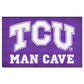 FANMATS 17284 TCU Horned Frogs Man Cave UltiMat Rug - 5ft. x 8ft. | Sports Fan Area Rug, Home Decor Rug and Tailgating Mat