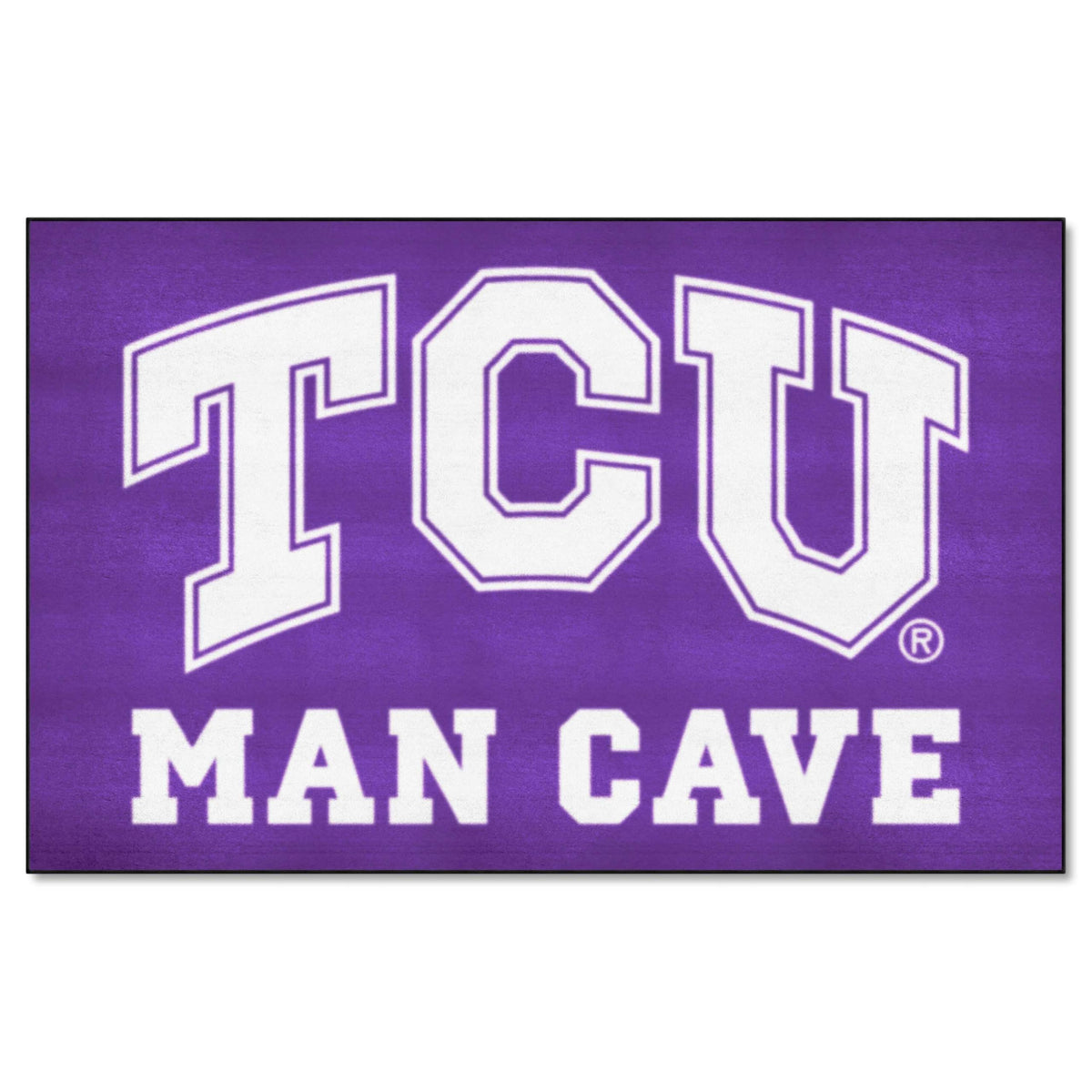 FANMATS 17284 TCU Horned Frogs Man Cave UltiMat Rug - 5ft. x 8ft. | Sports Fan Area Rug, Home Decor Rug and Tailgating Mat
