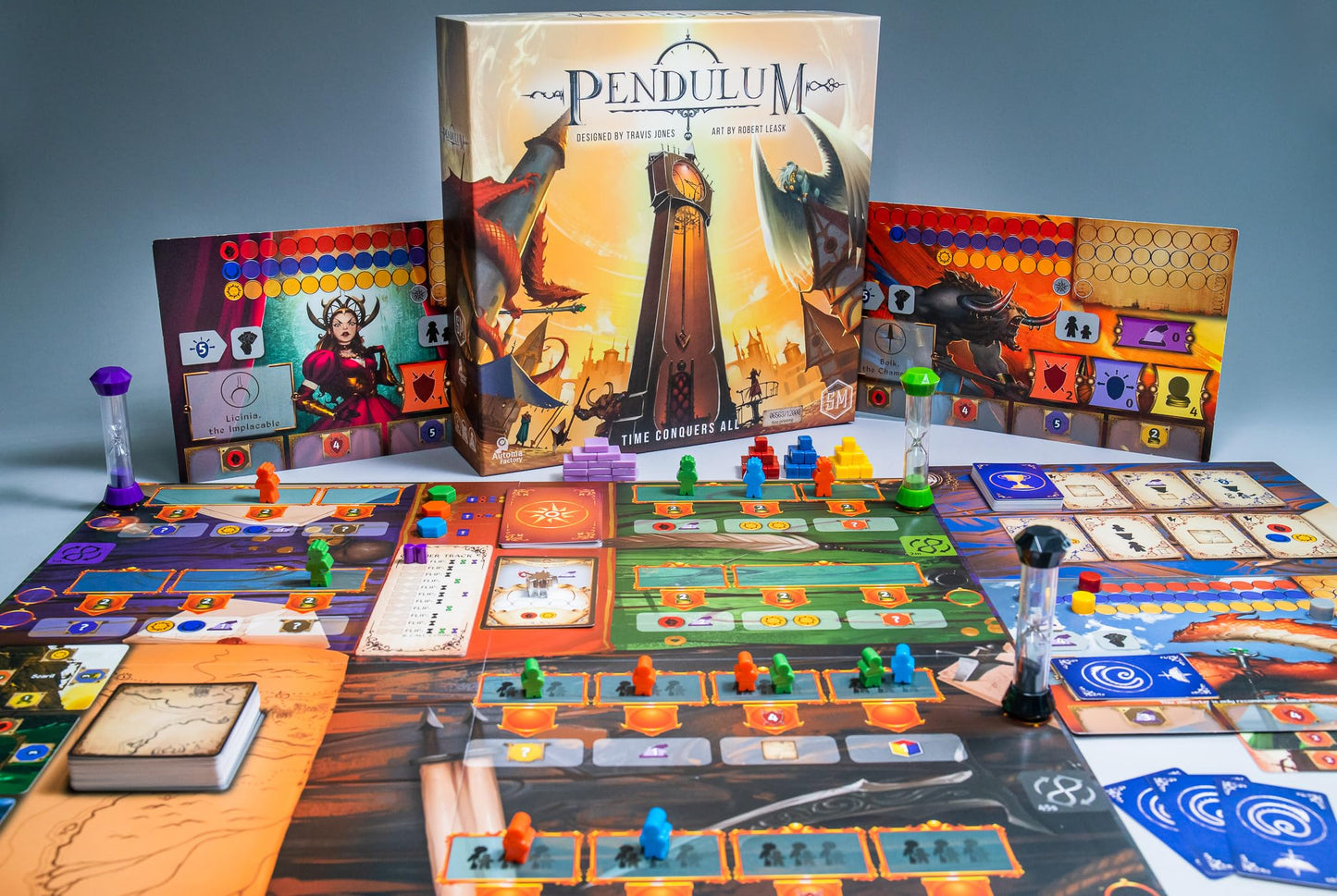 Stonemaier Games: Pendulum | A Worker Placement, Time-Optimization Strategy Board Game | Time is The Most Precious Resource as Y