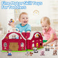 Aigybobo Farm Animals Big Barn Toys For 1 2 3 Year Old, Toddler Montessori Learning Toy, Farm Playset With Animal Figures And Diy Stickers, Christmas Birthday Gift For Baby Boys Girls Age 12-18 Months